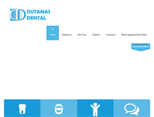 Tablet Screenshot of dutamasdental.com